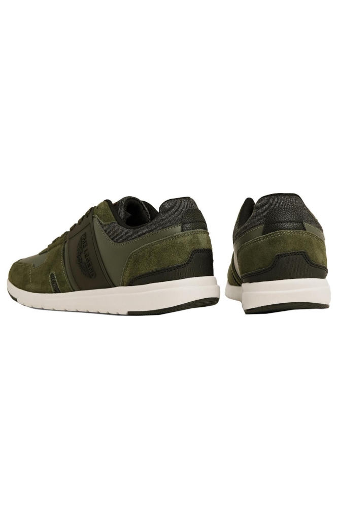 PME legend groene heren sneaker | Zijaanzicht