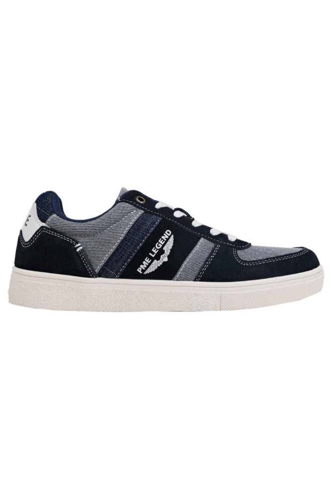 PME legend blauwe heren sneaker | Zijaanzicht