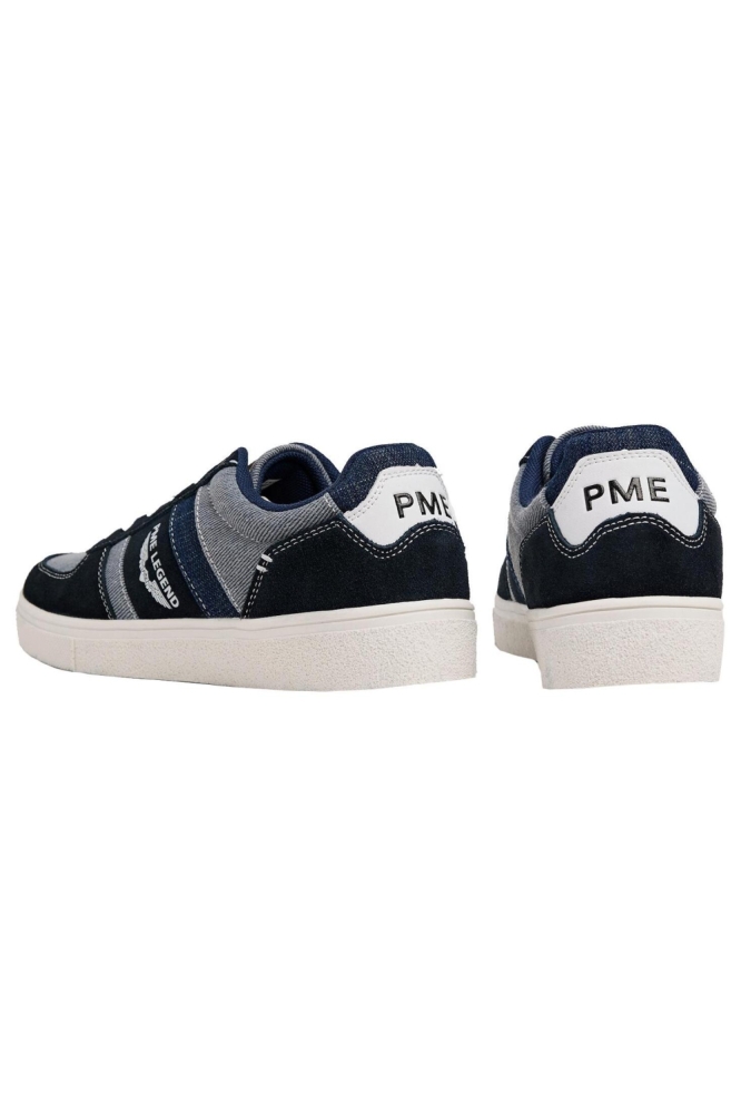 PME legend blauwe heren sneaker | Zijaanzicht