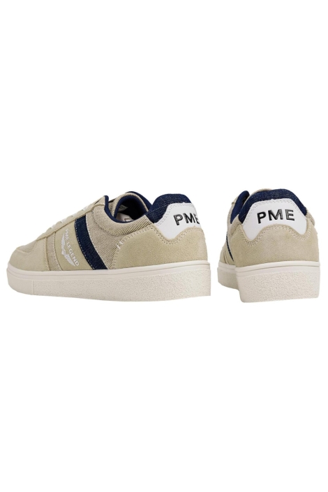 PME legend zand heren sneaker | Zijaanzicht