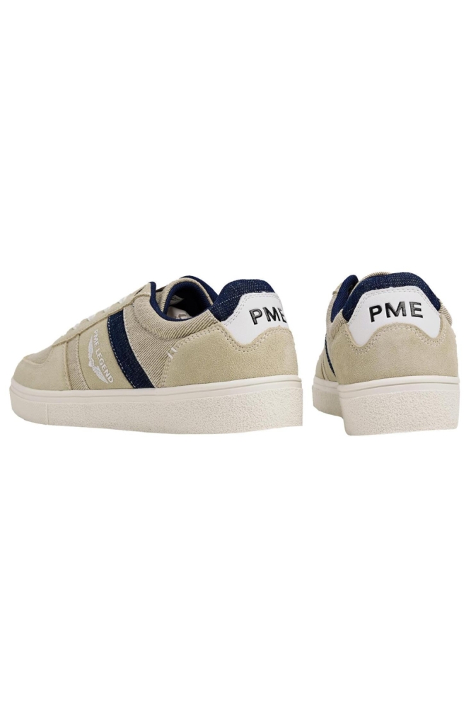 PME legend zand heren sneaker | Zijaanzicht