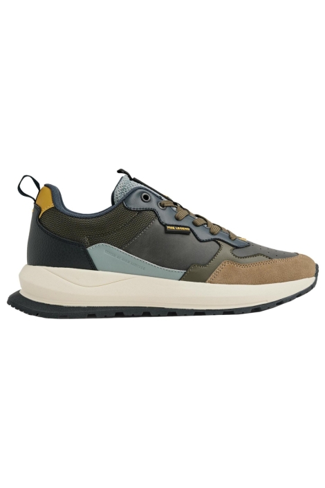 PME legend taupe heren sneaker | Zijaanzicht