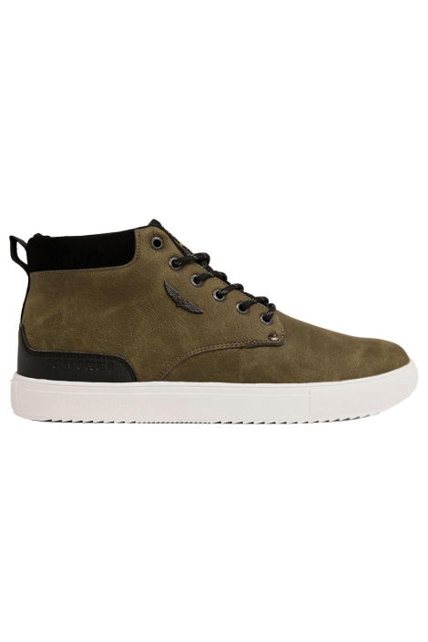 PME legend groene heren sneaker | Zijaanzicht