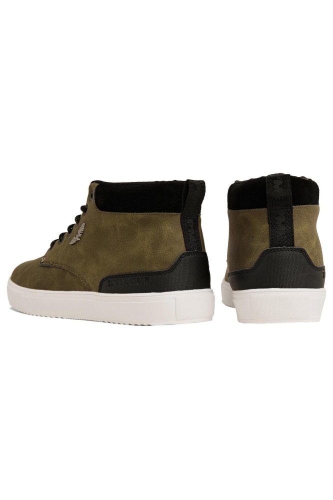 PME legend groene heren sneaker | Zijaanzicht