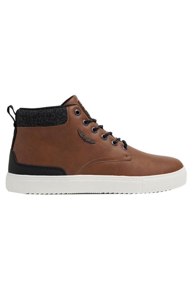 PME legend cognac heren sneaker | Zijaanzicht