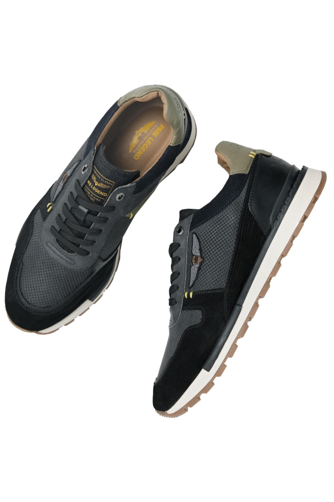 PME legend blauwe heren sneaker | Zijaanzicht