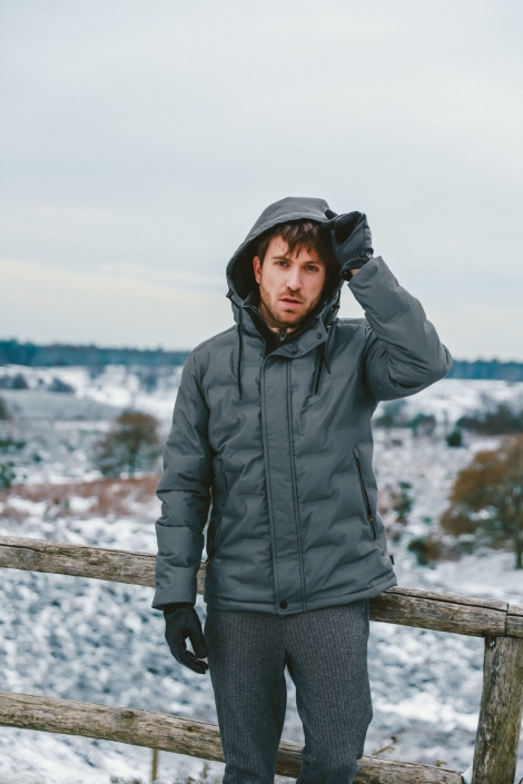 Donders groene heren jas | Sfeerbeeld, In situatie