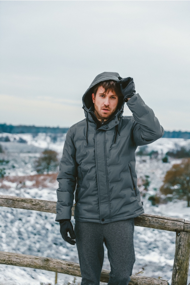 Donders groene heren jas | Sfeerbeeld, In situatie