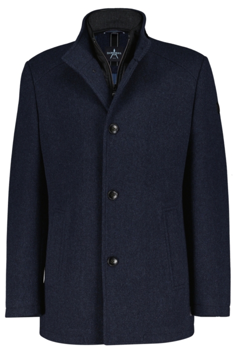 Donders blauwe heren jas | Vooraanzicht