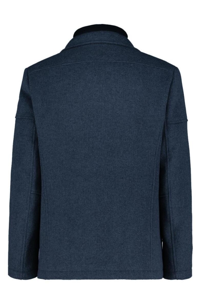 Donders blauwe heren jas | Achteraanzicht