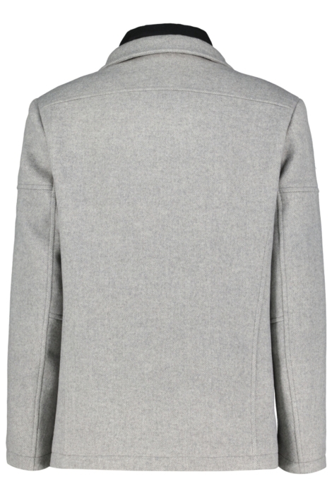Donders grijze heren jas | Achteraanzicht