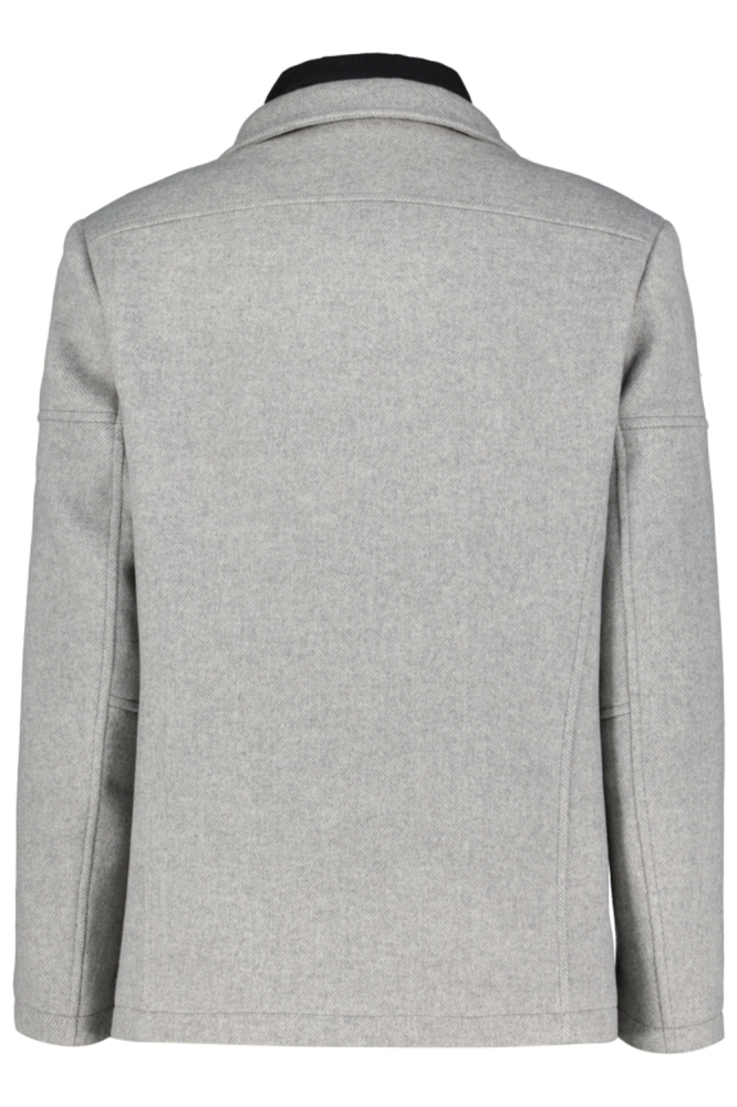 Donders grijze heren jas | Achteraanzicht