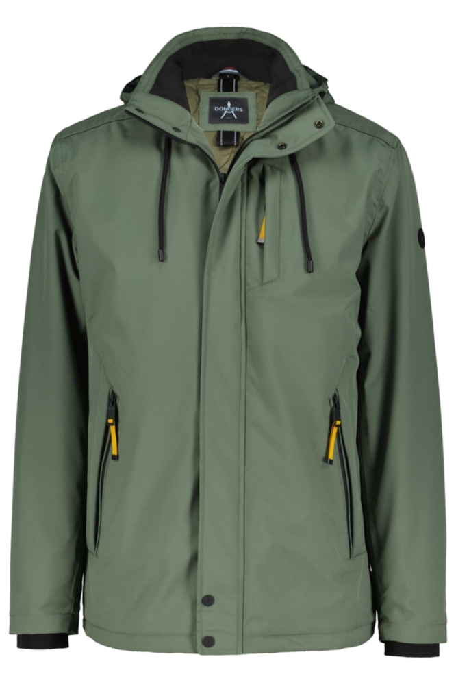 Donders groene heren jas | Vooraanzicht