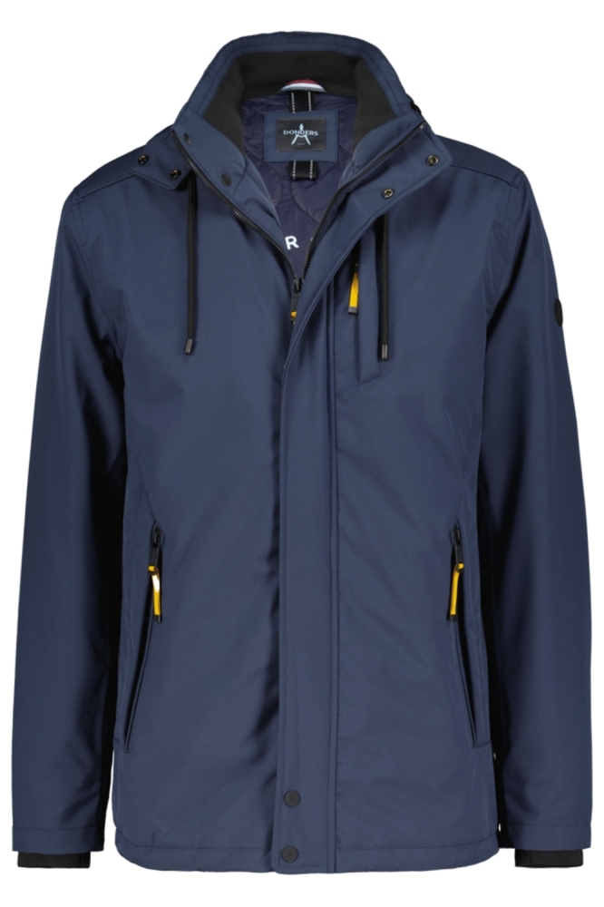 Donders blauwe heren jas | Vooraanzicht