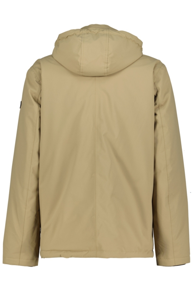 Donders beige heren jas | Achteraanzicht