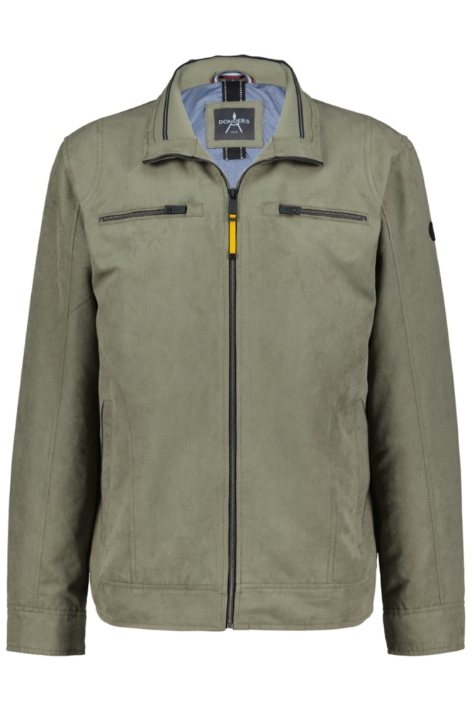 Donders groene heren jas | Vooraanzicht