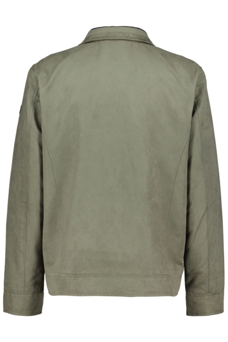 Donders groene heren jas | Achteraanzicht