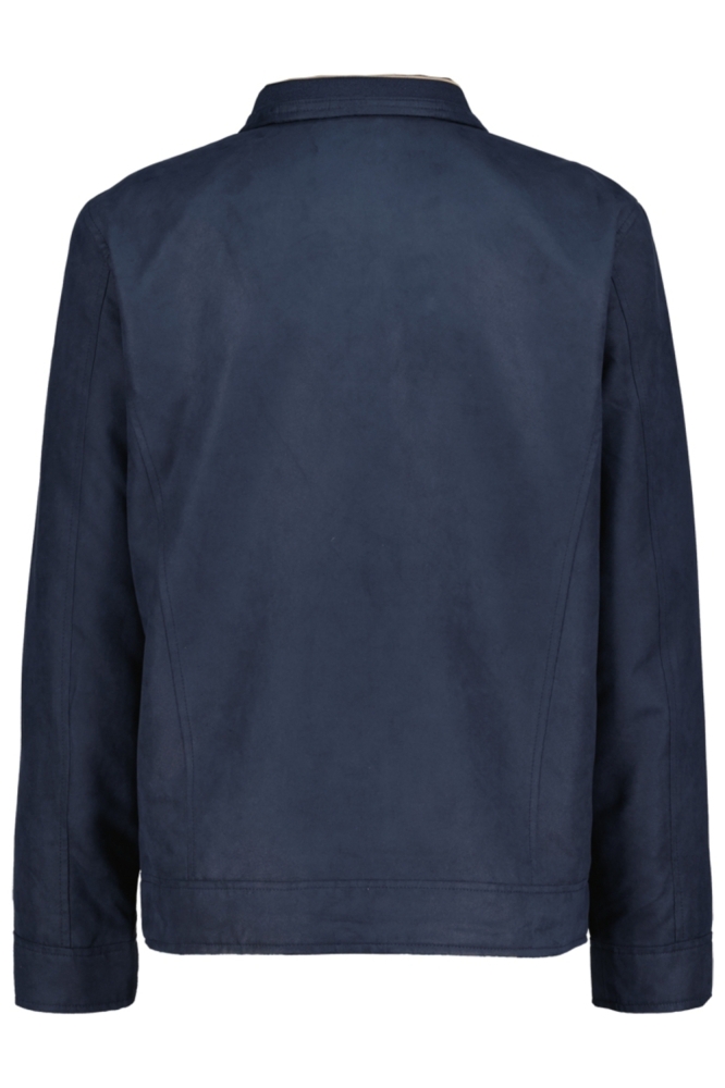 Donders blauwe heren jas | Achteraanzicht