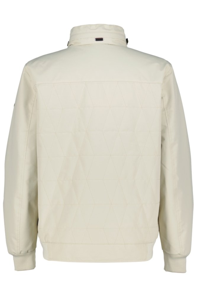 Donders beige heren jas | Achteraanzicht