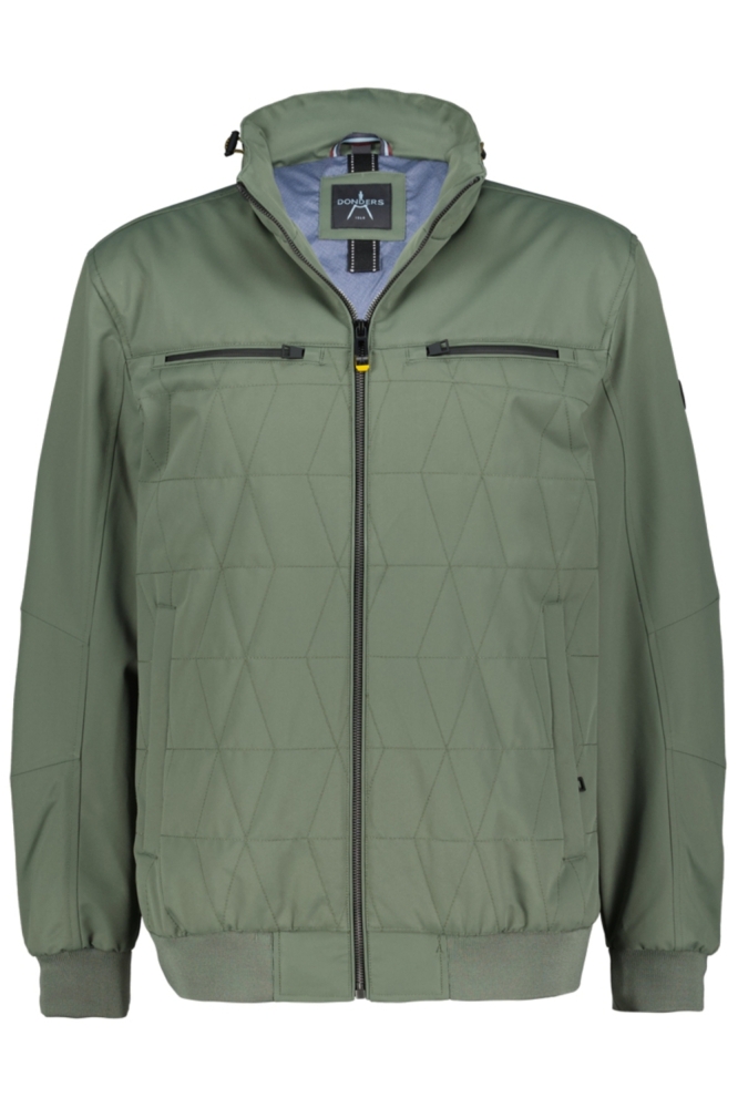 Donders groene heren jas | Vooraanzicht