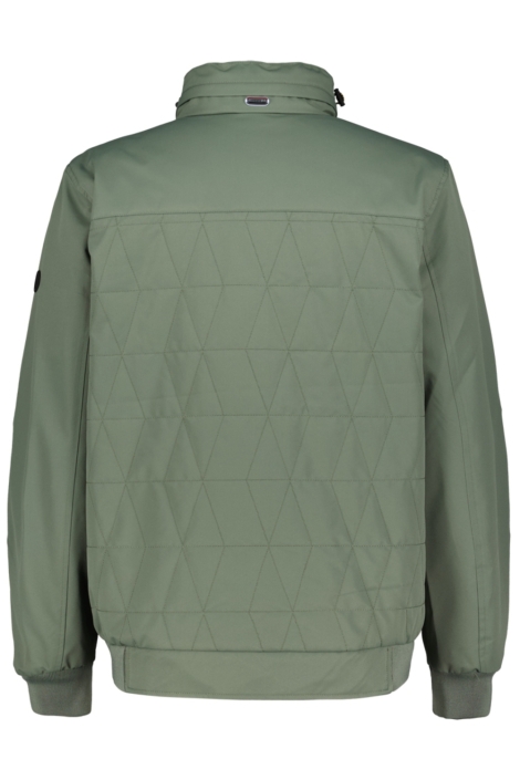 Donders groene heren jas | Achteraanzicht