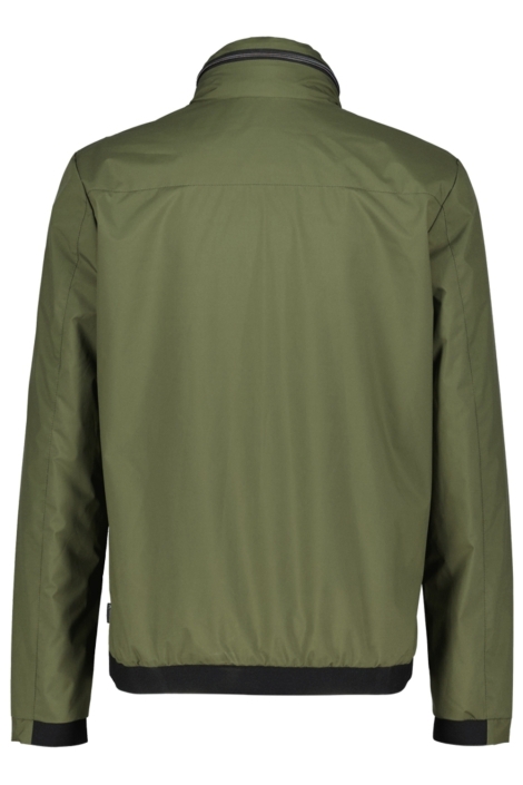 Donders groene heren jas | Achteraanzicht