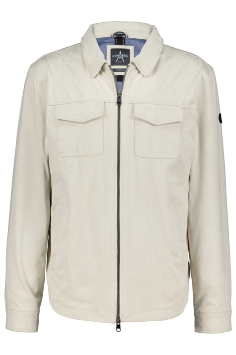 Donders beige heren jas | Vooraanzicht