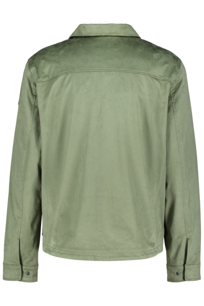 Donders groene heren jas | Achteraanzicht