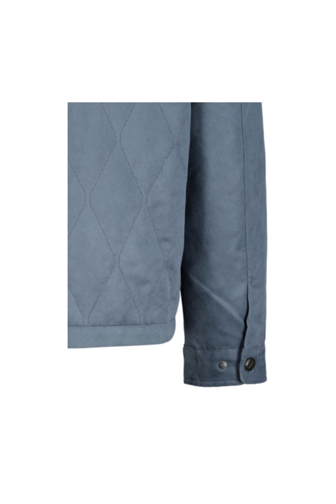 Donders blauwe heren jas | Close up