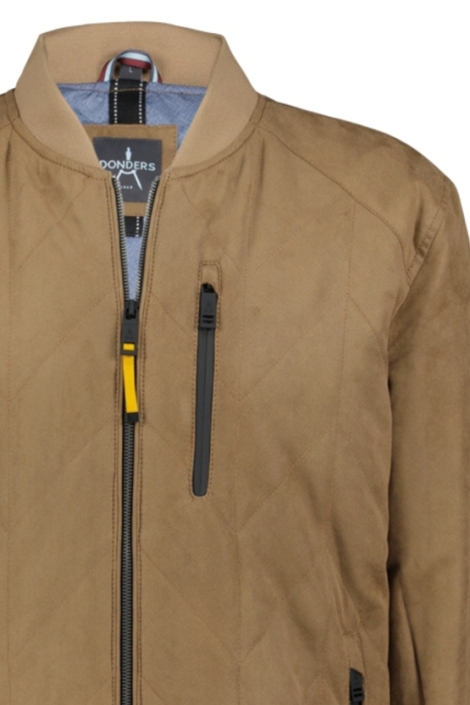 Donders camel heren jas | Close up