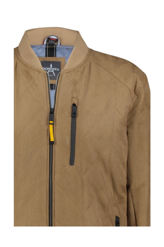 Donders camel heren jas | Close up