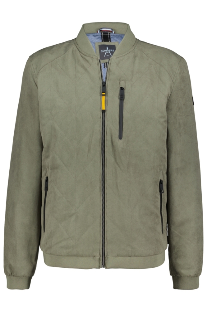 Donders groene heren jas | Vooraanzicht