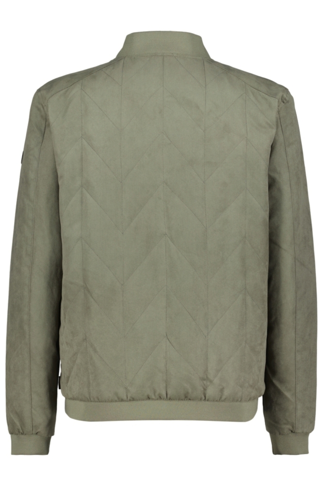 Donders groene heren jas | Achteraanzicht