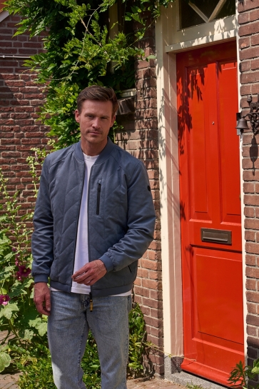 Donders textile jacket Blauw