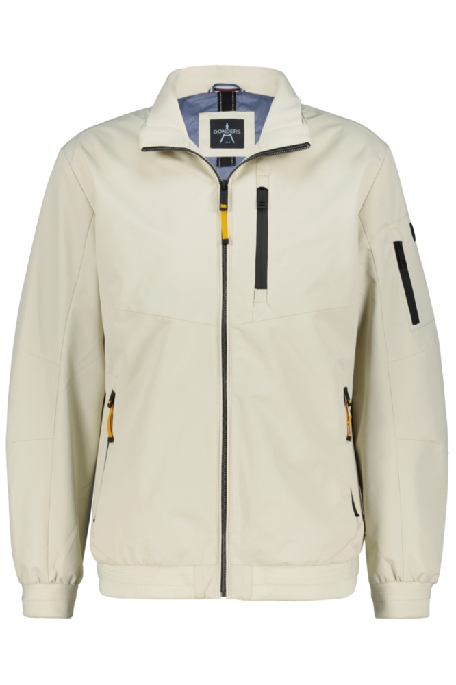 Donders beige heren jas | Vooraanzicht