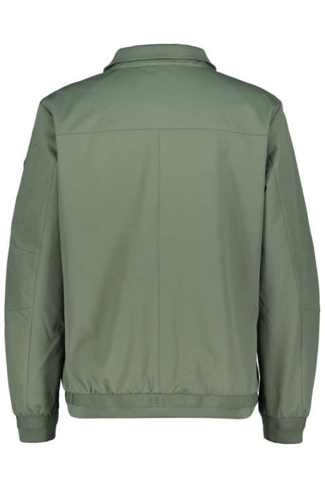 Donders groene heren jas | Achteraanzicht