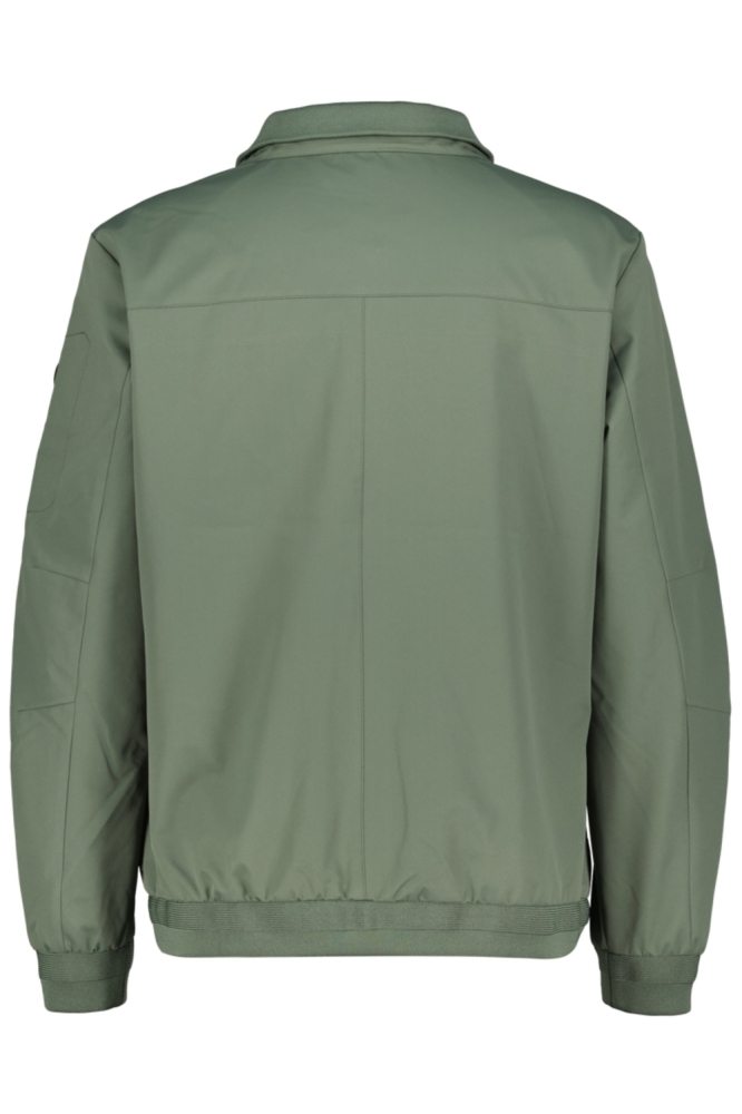 Donders groene heren jas | Achteraanzicht