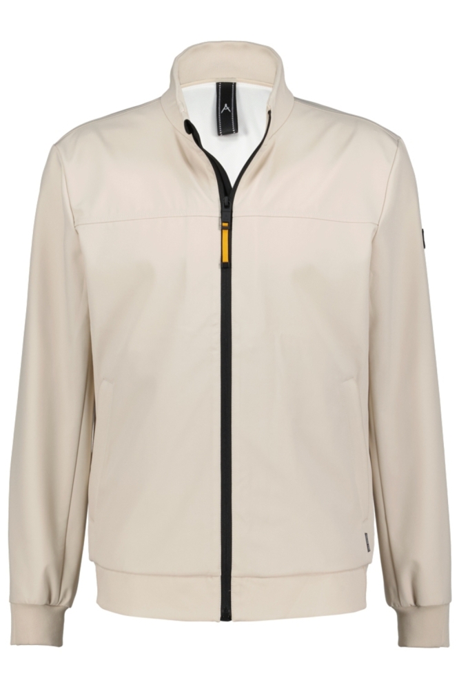 Donders beige heren jas | Vooraanzicht