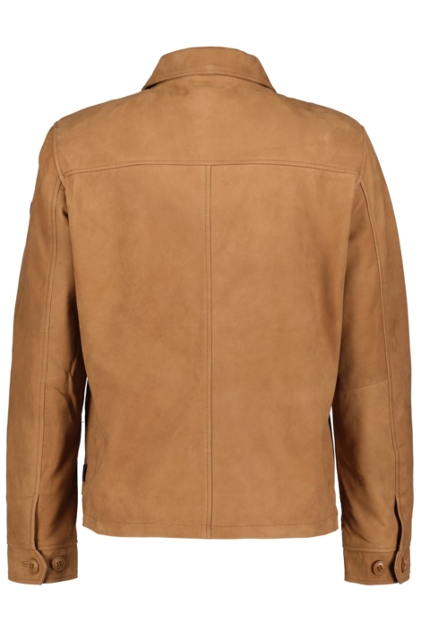 Donders cognac heren jas | Achteraanzicht