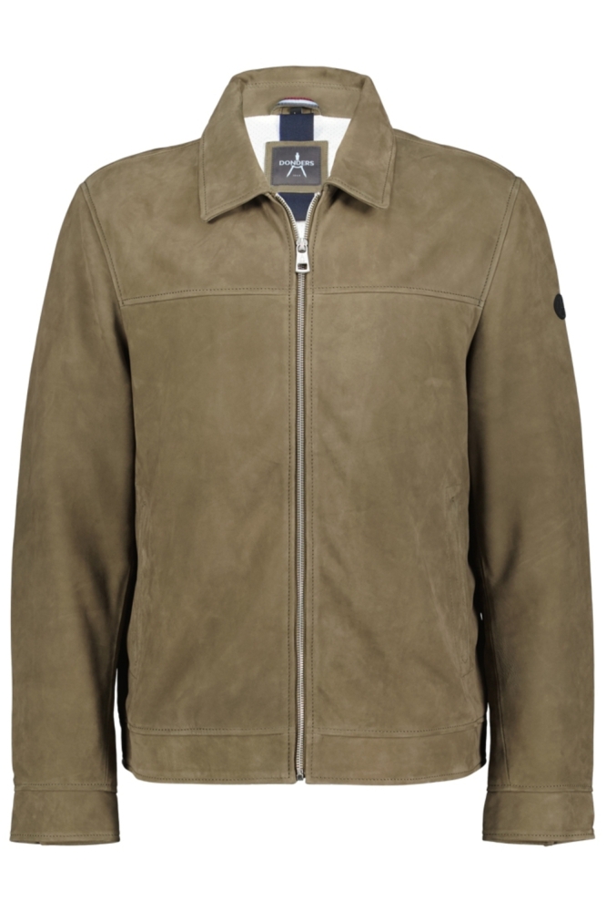 Donders groene heren jas | Vooraanzicht