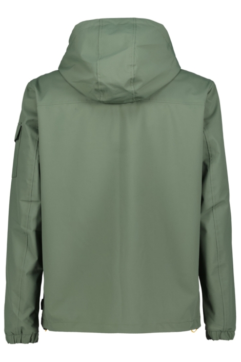 Donders groene heren jas | Achteraanzicht