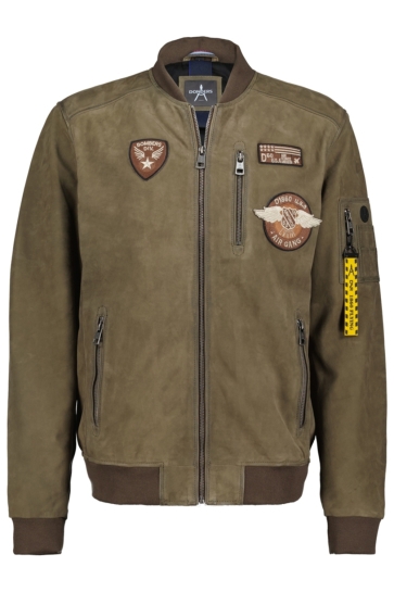 Donders leather jacket Groen