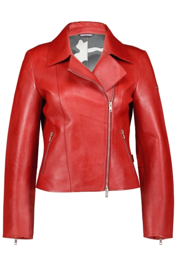 Donders leather jacket Rood