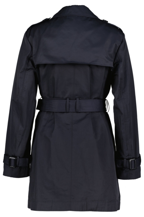 Donders blauwe dames jas | Achteraanzicht