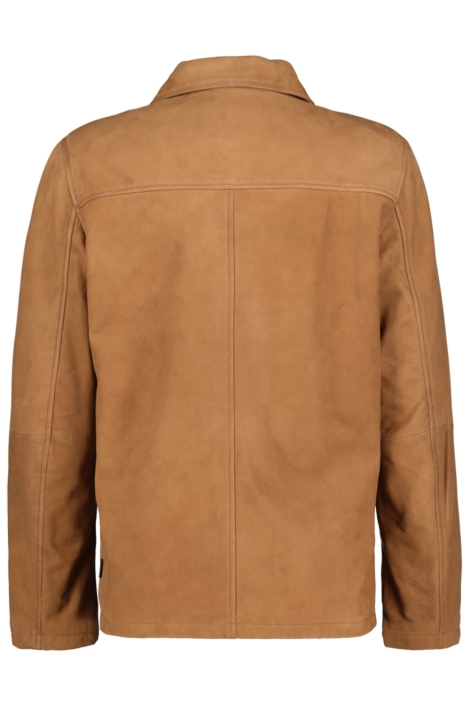 Donders cognac heren jas | Achteraanzicht