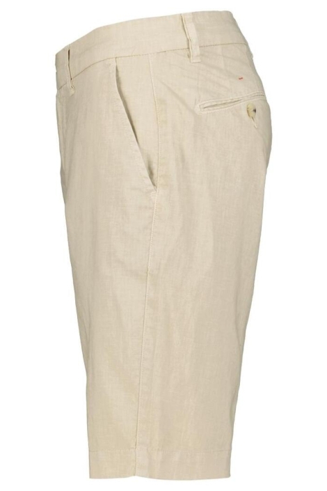 Donders beige heren korte broek | Zijaanzicht