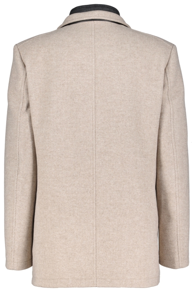 Donders beige heren jas | Achteraanzicht
