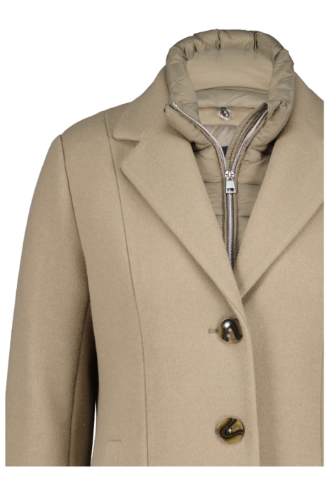 Donders taupe dames jas | Close up