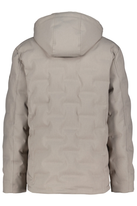 Donders beige heren jas | Achteraanzicht