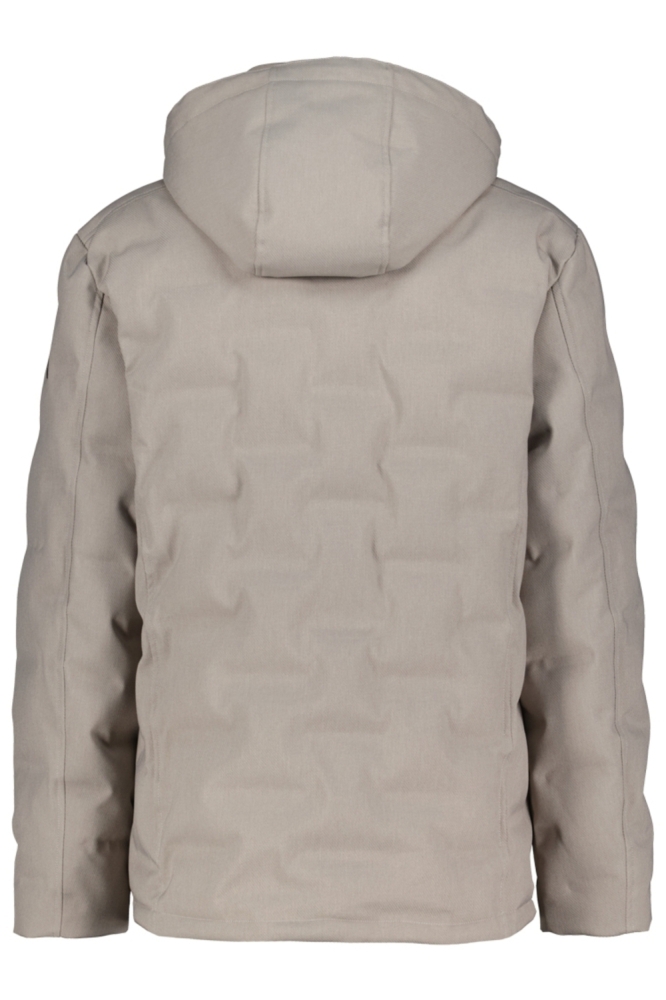 Donders beige heren jas | Achteraanzicht